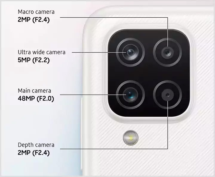 Kamera Samsung A12 Belakang