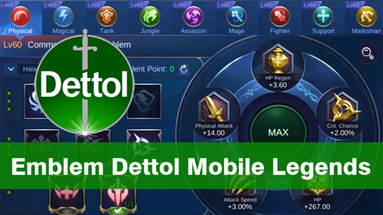 Seputar Emblem Dettol di Mobile Legends: Pengertian, Fungsi dan Fakta Unik Emblem!