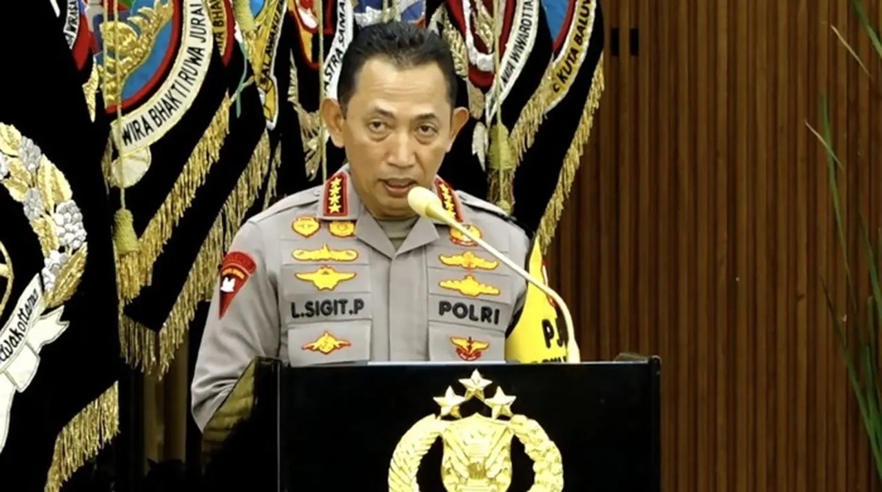 Kapolri Jenderal Listyo Sigit Prabowo. (foto: Dok Screenshot Youtube Humas Polri)