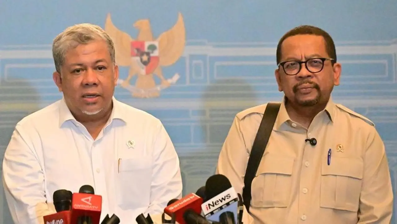 Fahri Hamzah (kiri) (foto: Rusman Biro Pers Sekretariat Presiden)