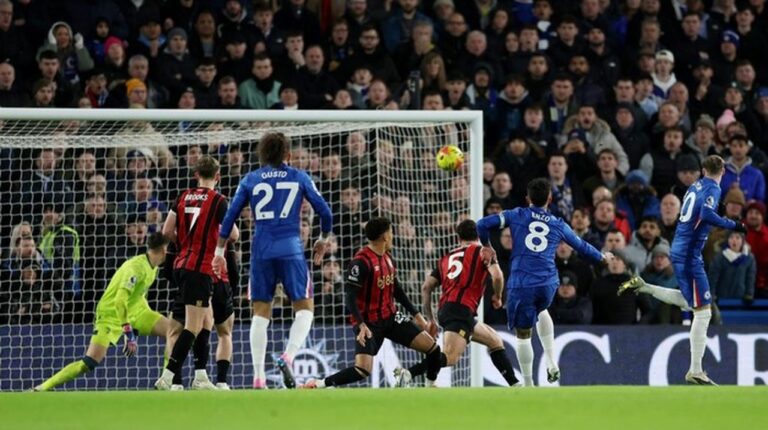 Chelsea vs Bournemouth: Drama 4 Gol di Babak Pertama, Skor Imbang 2-2