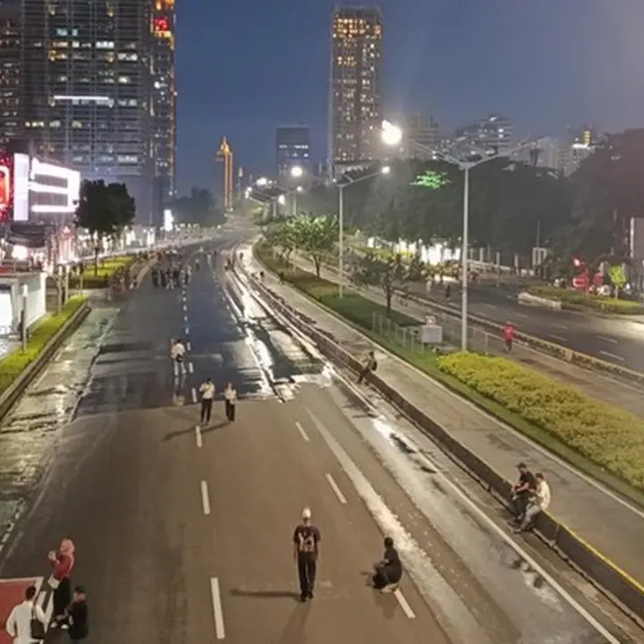 Malam Bebas Kendaraan Jakarta Dimulai, Jalan Sudirman-Thamrin Ditutup Hingga Dini Hari