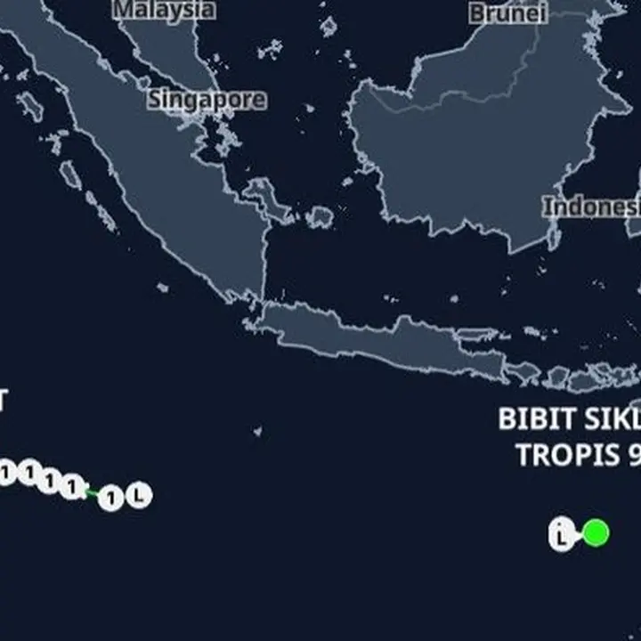 BMKG Deteksi Bibit Siklon Tropis Baru 96S, Waspadai Cuaca Ekstrem di Sejumlah Wilayah