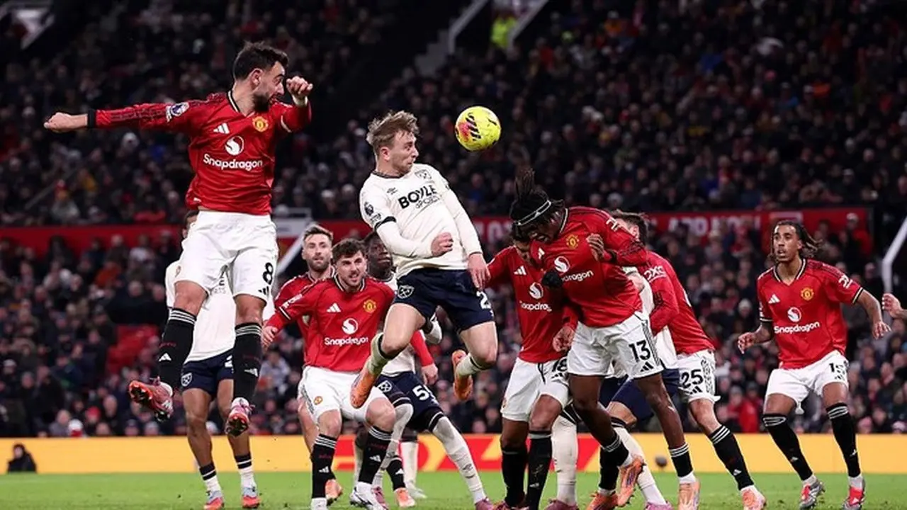 Mu Saat Menjamu West Ham. Foto: Getty Images/alex Livesey