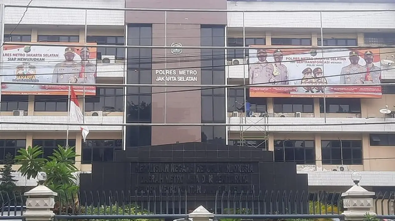 Markas Polres Metro Jakarta Selatan Di Kebayoran Baru, Jaksel. (yogi Ernes/detikcom)