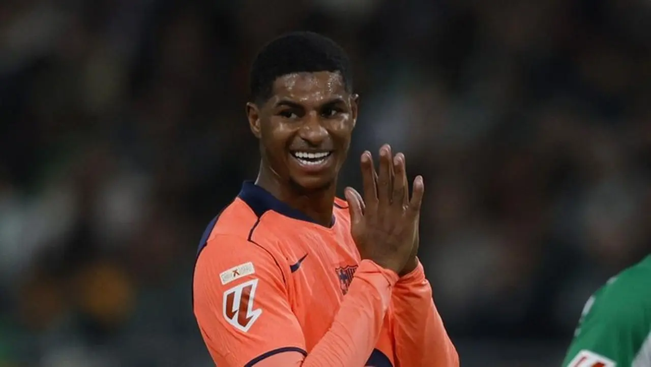 Marcus Rasford Mau Bertahan Di Barcelona. (foto: Reuters/marcelo Del Pozo)