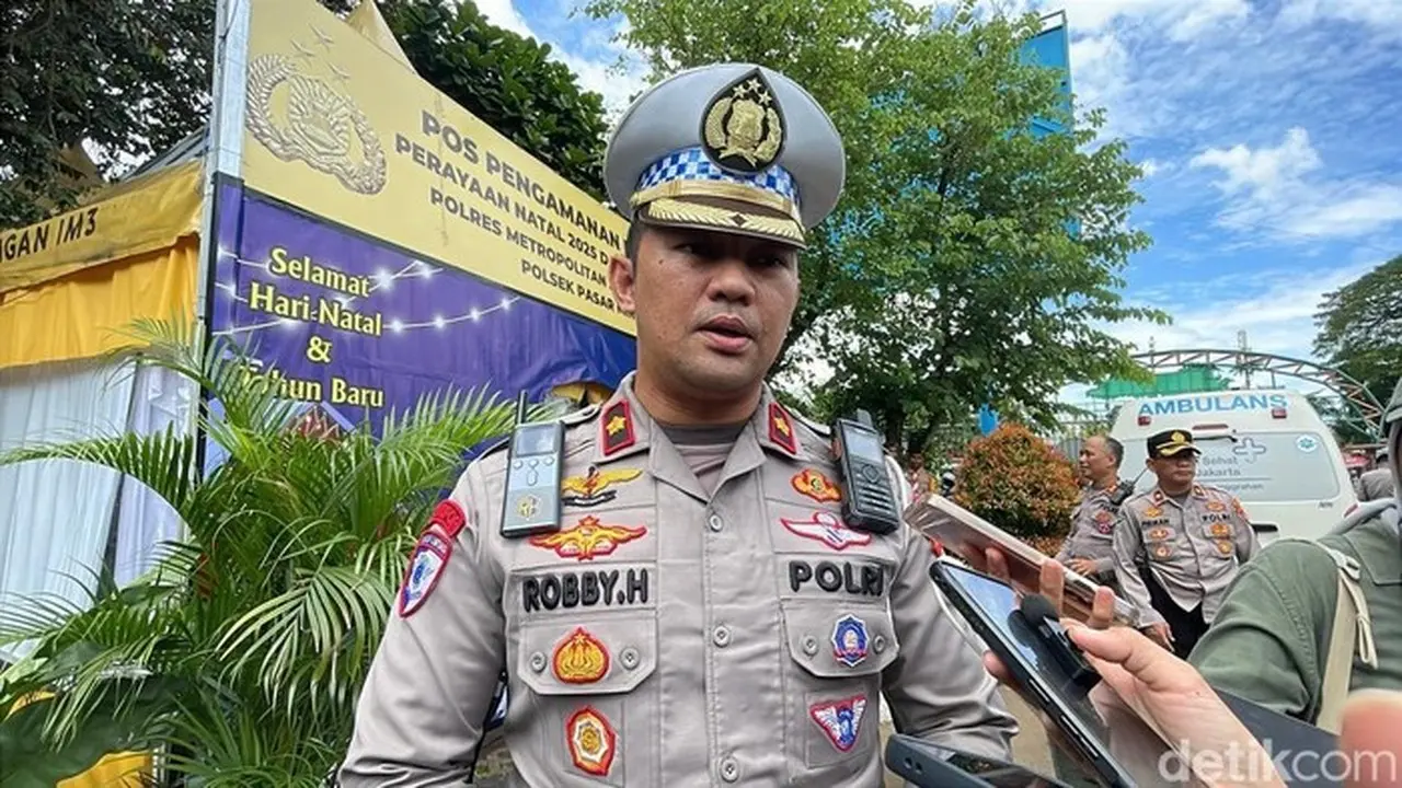 Kabag Ops Ditlantas Polda Metro Jaya, Kompol Robby Hefados (rumondang Naibaho/detikcom)