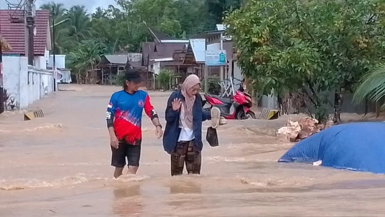 Banjir Di Kalsel (dok Bpbd Balangan).
