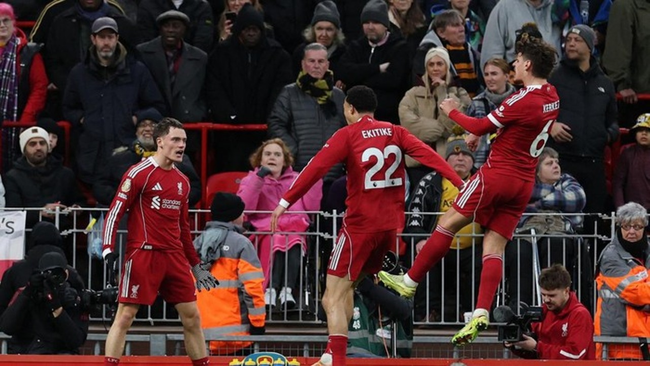 Liverpool Bungkam Wolverhampton 2-1, Wirtz Cetak Gol Debut, Naik ke Posisi Empat Besar