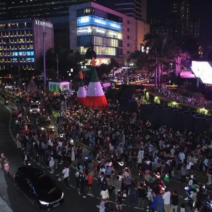 Jakarta Light Festival 2025: Bundaran HI Bersinar di Natal, Kota Tua Meriah di Tahun Baru