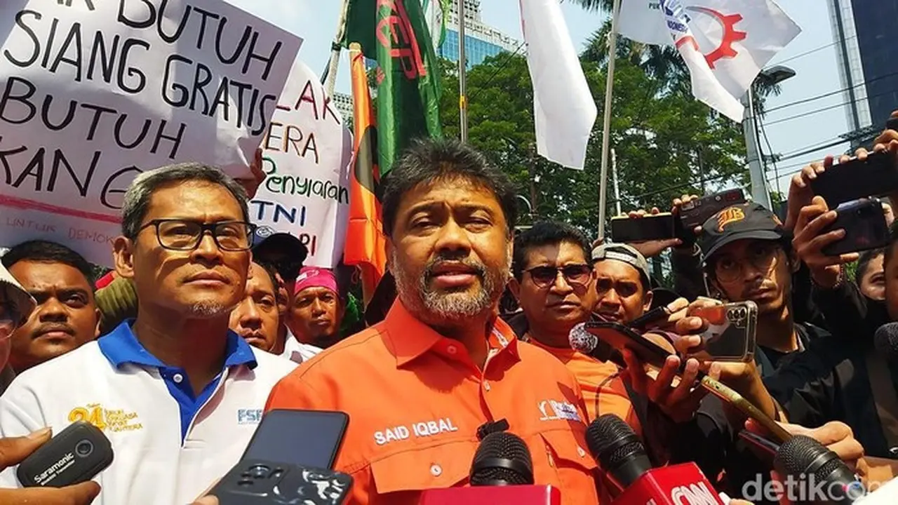 Presiden Kspi Said Iqbal (kurniawan Fadilah/detikcom)