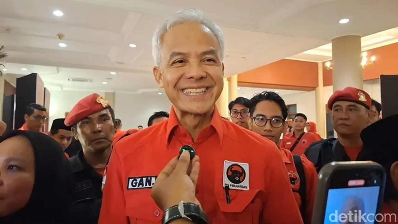 Ketua Dpp Pdi Perjuangan Ganjar Pranowo. (nathea Citra/detikbali)