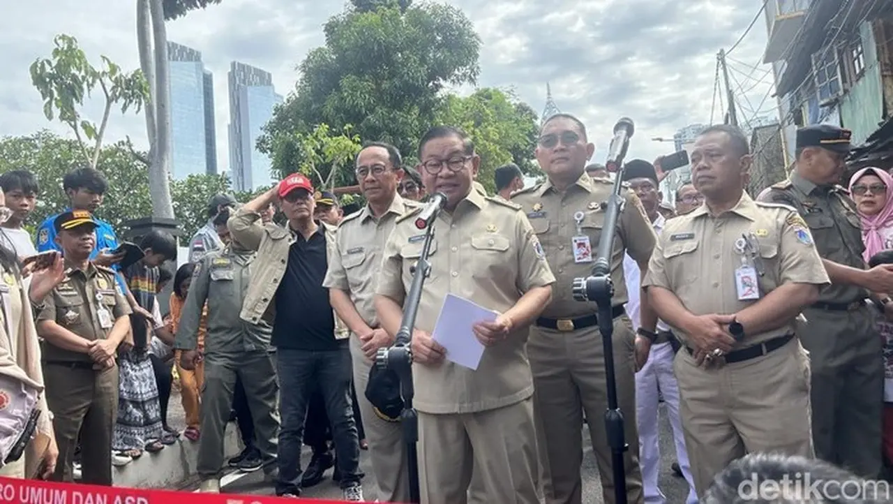 Pramono Anung Resmikan Jalan Karet Pasar Baru Barat, Karet Tengsin, Jakarta Pusat (foto: Kadek Melda/detikcom)