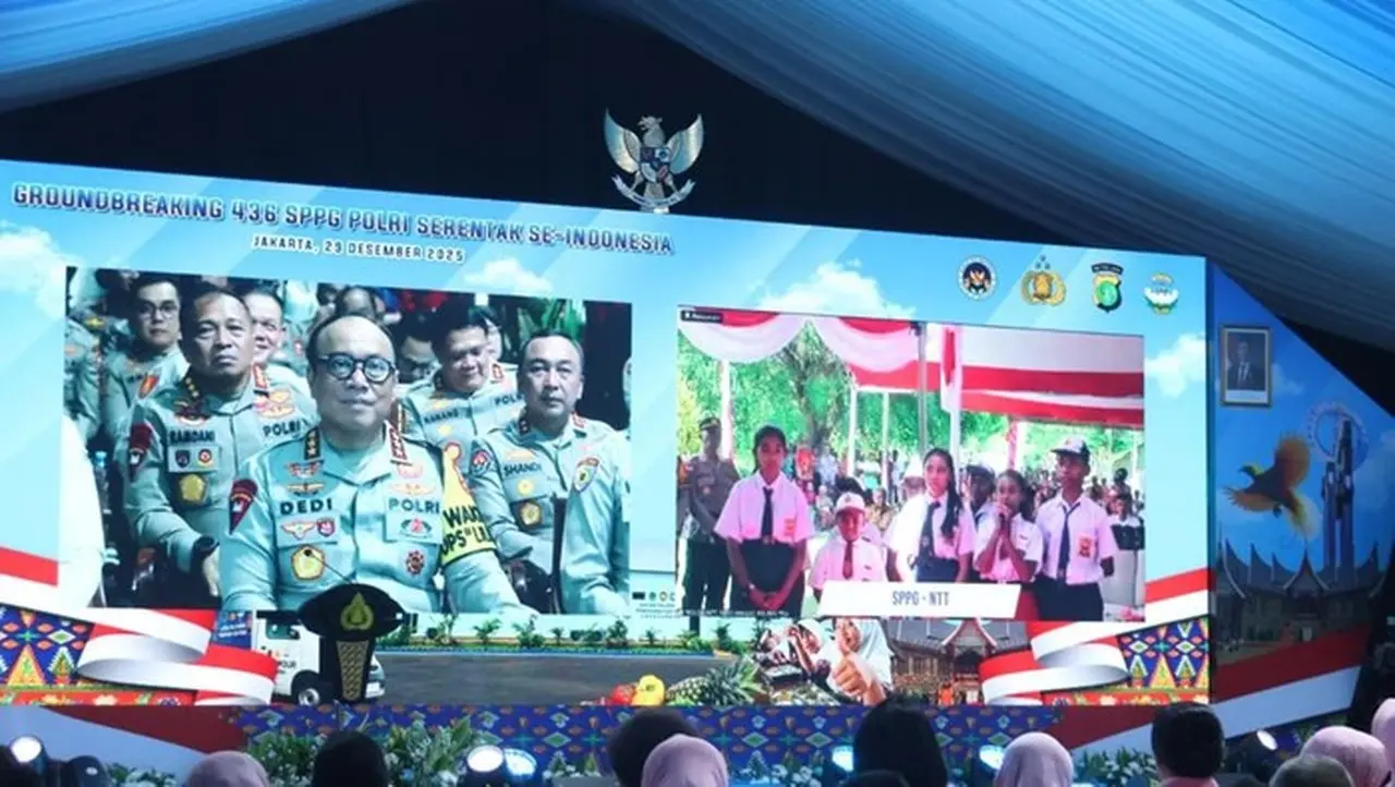 Wakapolri Pimpin Groundbreaking 436 Sppg Serentak (foto: Dok Ist)