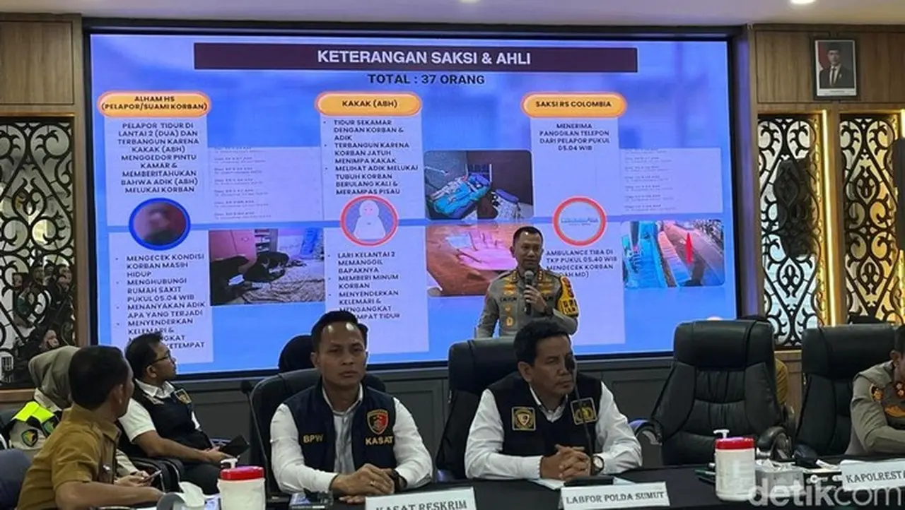 Kapolrestabes Medan Kombes Jean Calvijn Simanjuntak Saat Konferensi Pers. (finta Rahyuni/detiksumut)