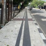 Pemprov Banten Jelaskan Pengecatan Trotoar Mirip Guiding Block, Pemasangan Asli Tahun Depan