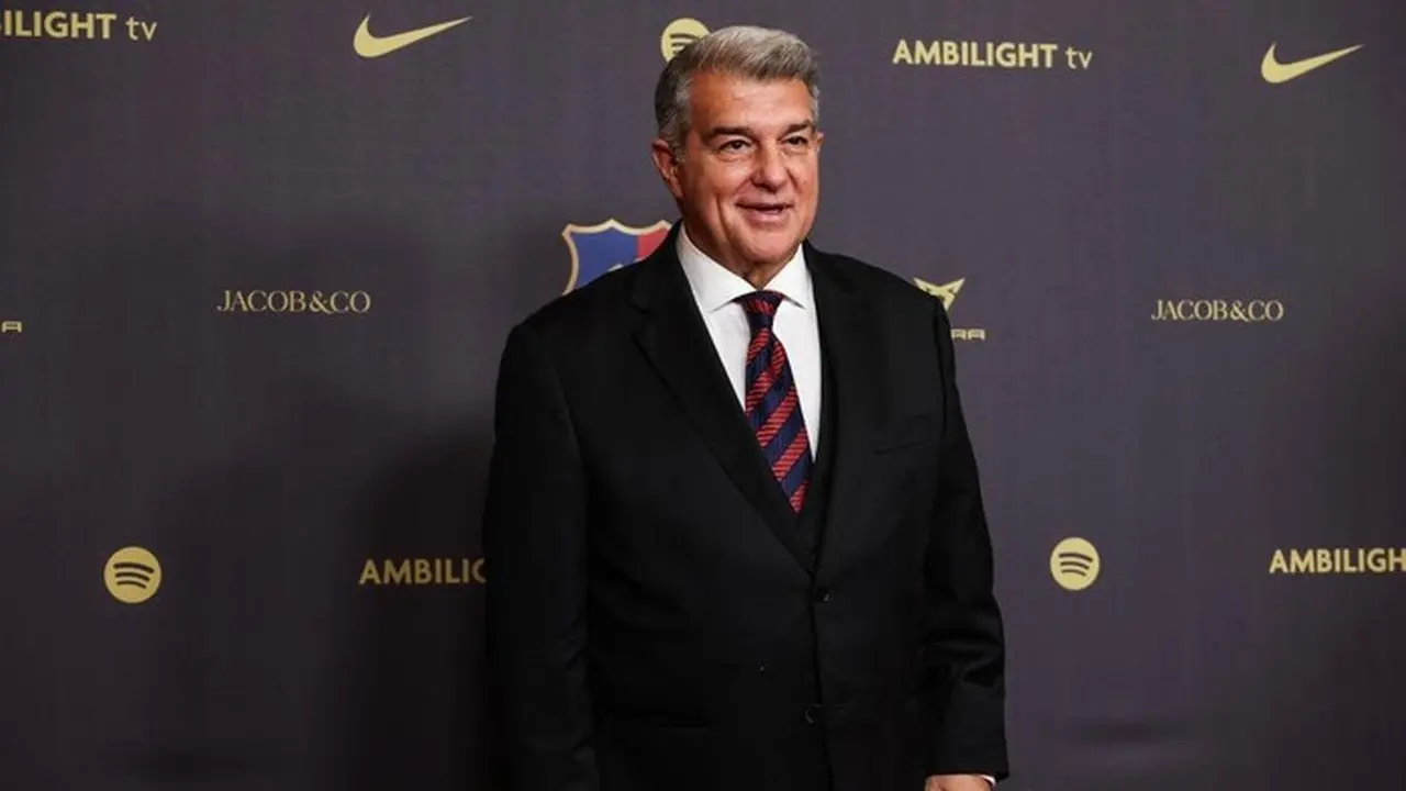 Joan Laporta Bahagia Barcelona Menjadi Tim Terbaik Spanyol Musim Lalu. (foto: Europa Press Via Getty Images/europa Press Sports)