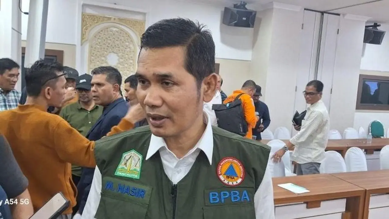 Foto: Sekretaris Daerah (sekda) Aceh, M Nasir (antara/ho Pos Komando Tanggap Darurat)