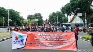 Demo Tolak UMP 2026 di Jakarta Minim Massa, KSPI Tunggu Respons Negosiasi Pemerintah