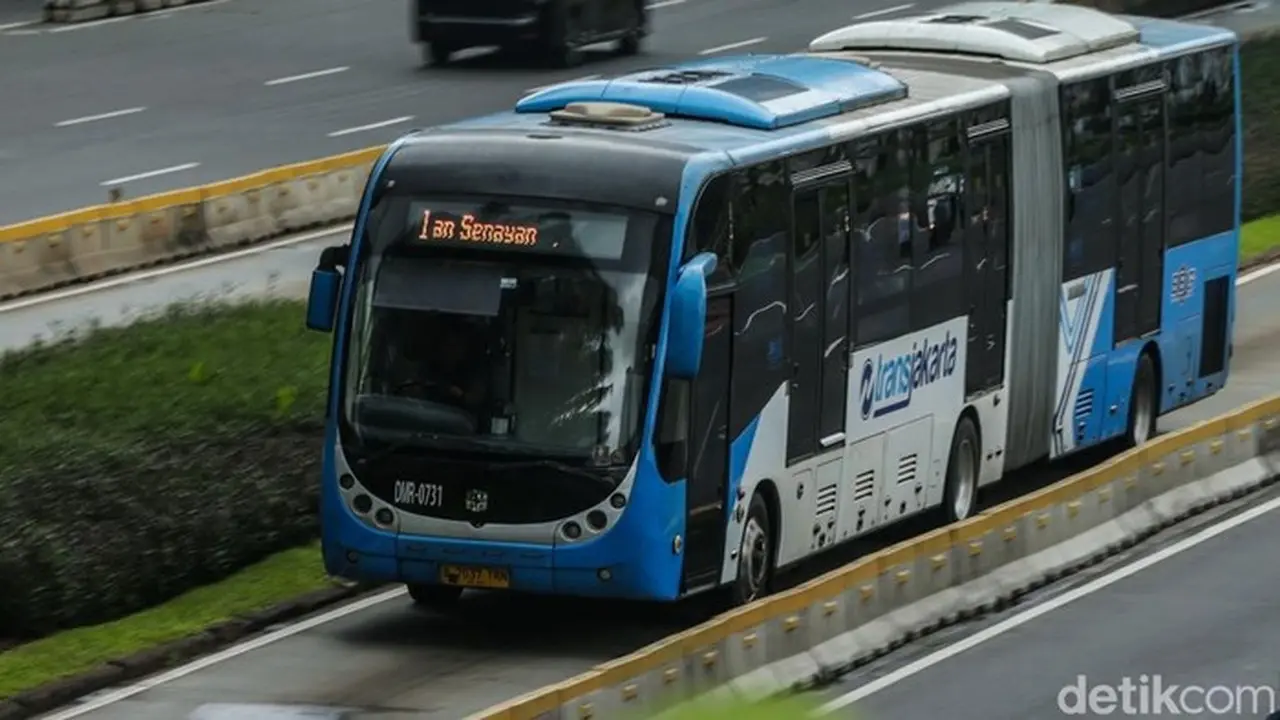 Ilustrasi Bus Transjakarta (rifkianto Nugroho/detikcom)