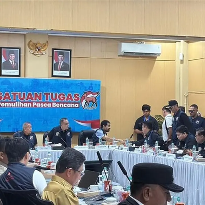 Dasco Pimpin Rapat Penanganan Bencana Aceh Bersama Mualem, Purbaya, dan Tito Karnavian