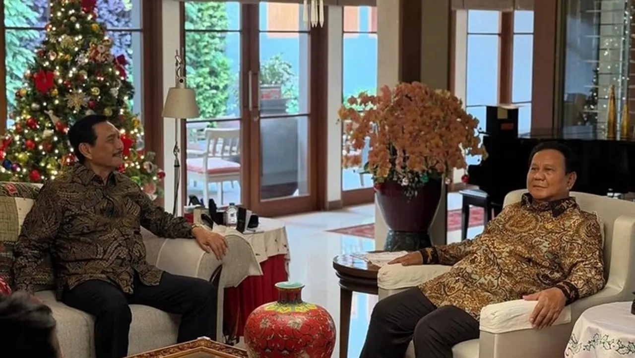 Prabowo Berkunjung Ke Kediaman Luhut Di Hari Natal, Kamis (25/12/2025). (foto: Dok. Instagram Luhut Binsar Pandjaitan)