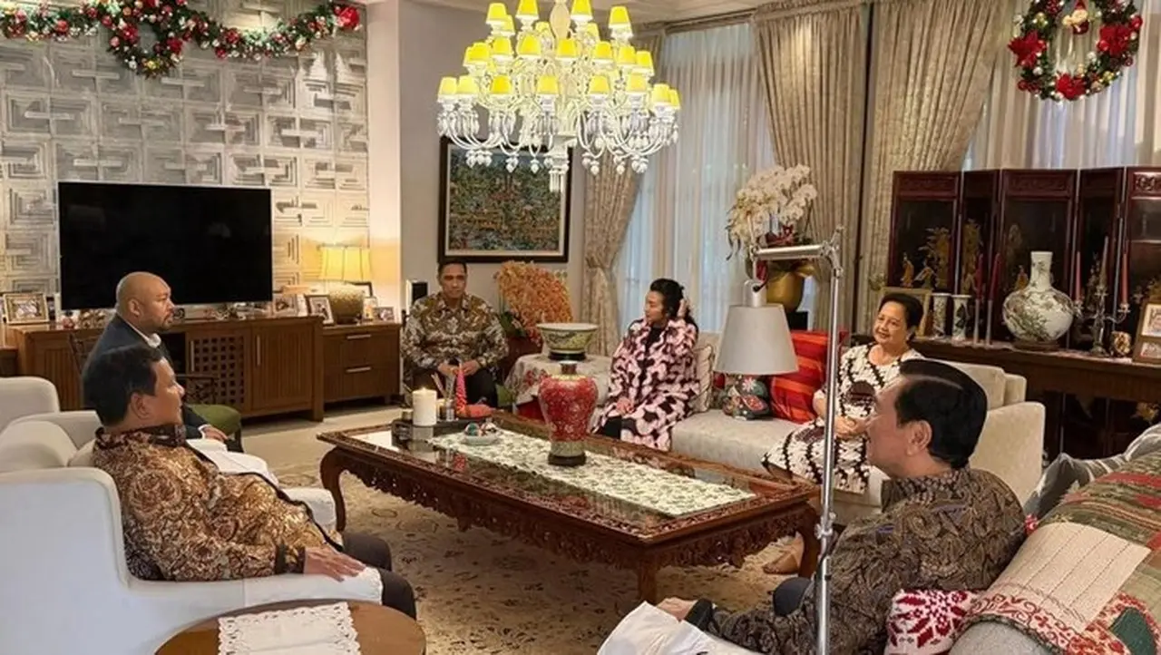 Prabowo Berkunjung Ke Kediaman Luhut Di Hari Natal, Kamis (25/12/2025). (foto: Dok. Instagram Luhut Binsar Pandjaitan)