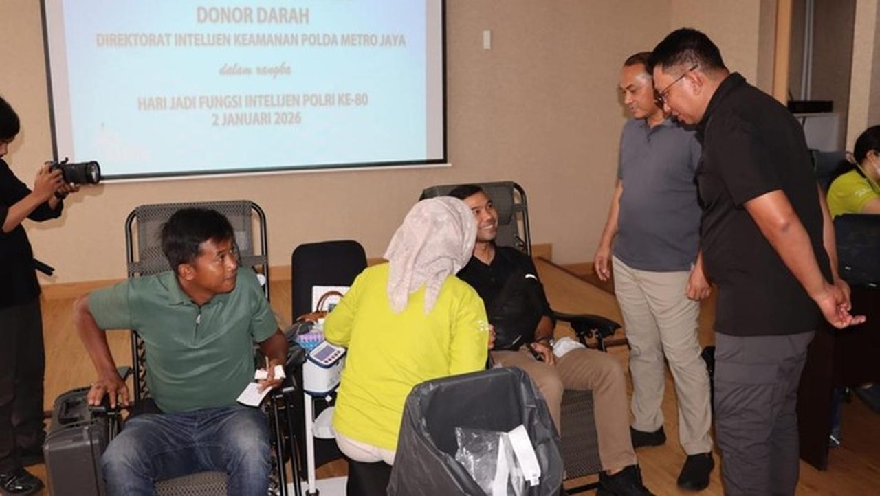 Polda Metro Jaya Rayakan HUT ke-80 Ditintelkam dengan Aksi Donor Darah untuk Kemanusiaan