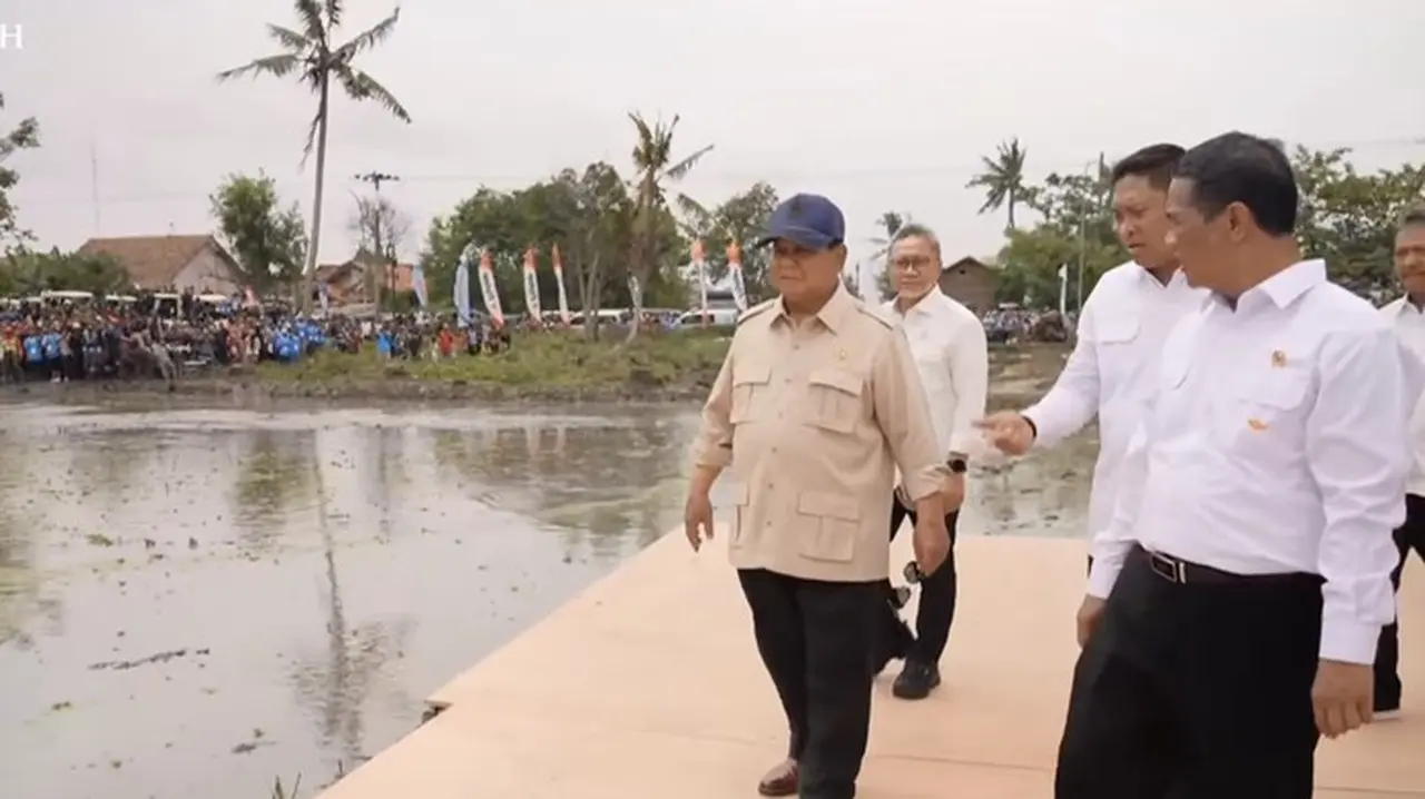 Prabowo Menghadiri Panen Raya Dan Pengumuman Swasembada Pangan Di Karawang (foto: Dok. Youtube Setpres)