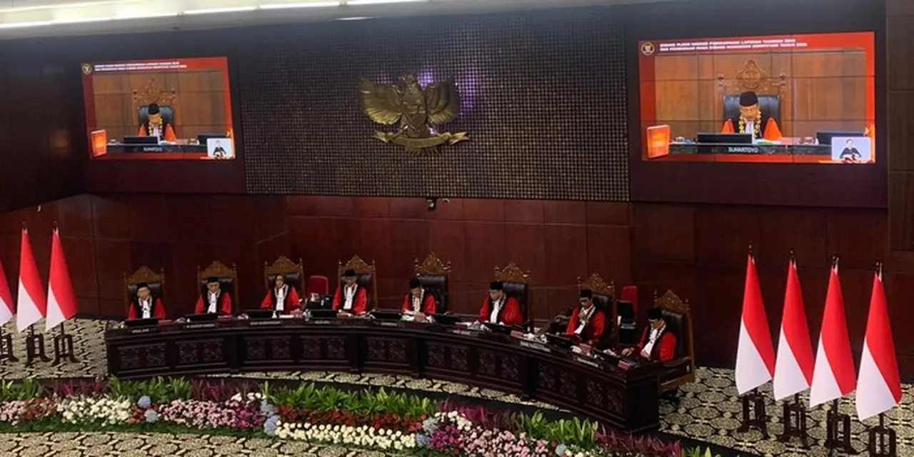 Sidang Pleno Khusus Mk (mulia Budi/detikcom)