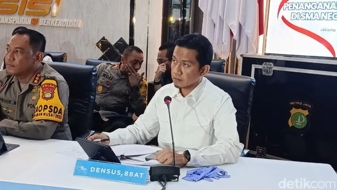 Juru Bicara Densus 88 Polri, Kombes Mayndra Eka (wildan N/detikcom)
