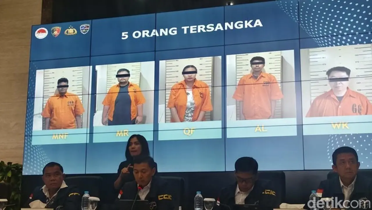 Jumpa Pers Pengungkapan Kasus Judol Oleh Siber Bareskrim Polri (foto: Ondang/detikcom)