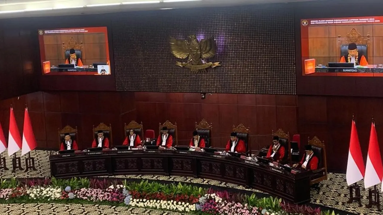 Sidang Pleno Laporan Tahunan Mk (mulia Budi/detikcom)