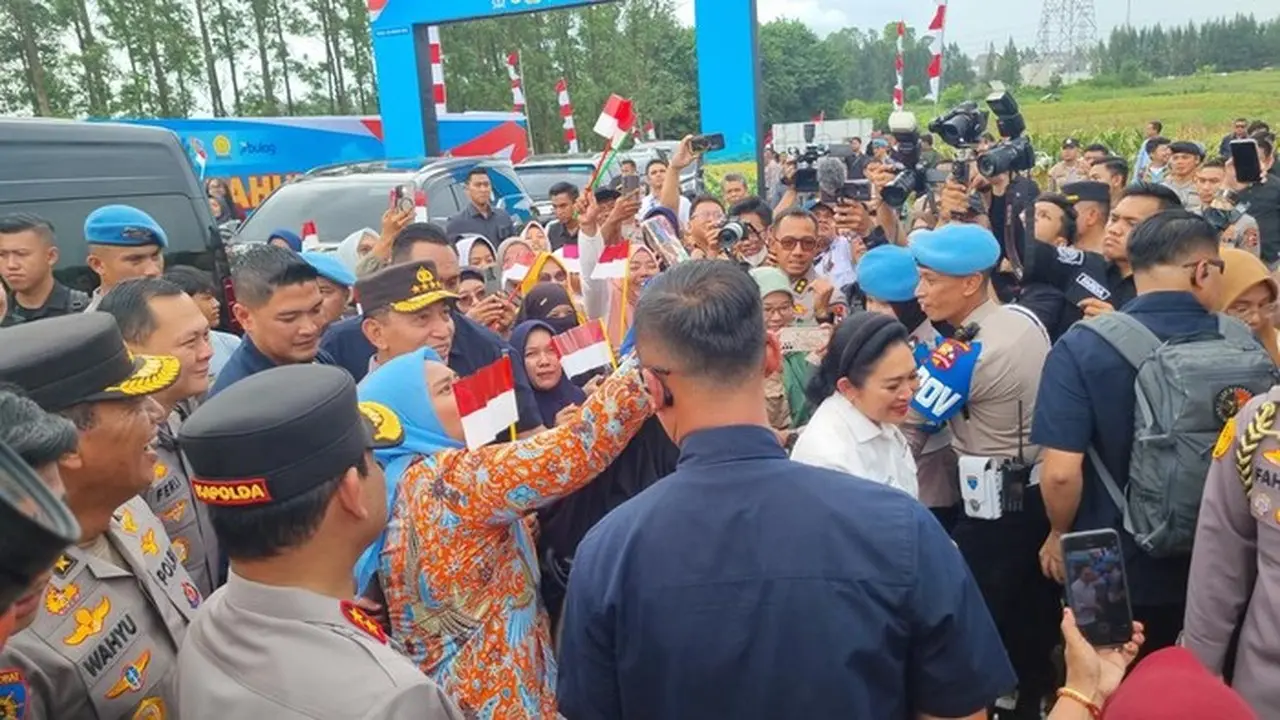 Foto: Kapolri Jenderal Listyo Sigit Prabowo Saat Tiba Di Acara Panen Raya Jagung (taufiq/detikcom)