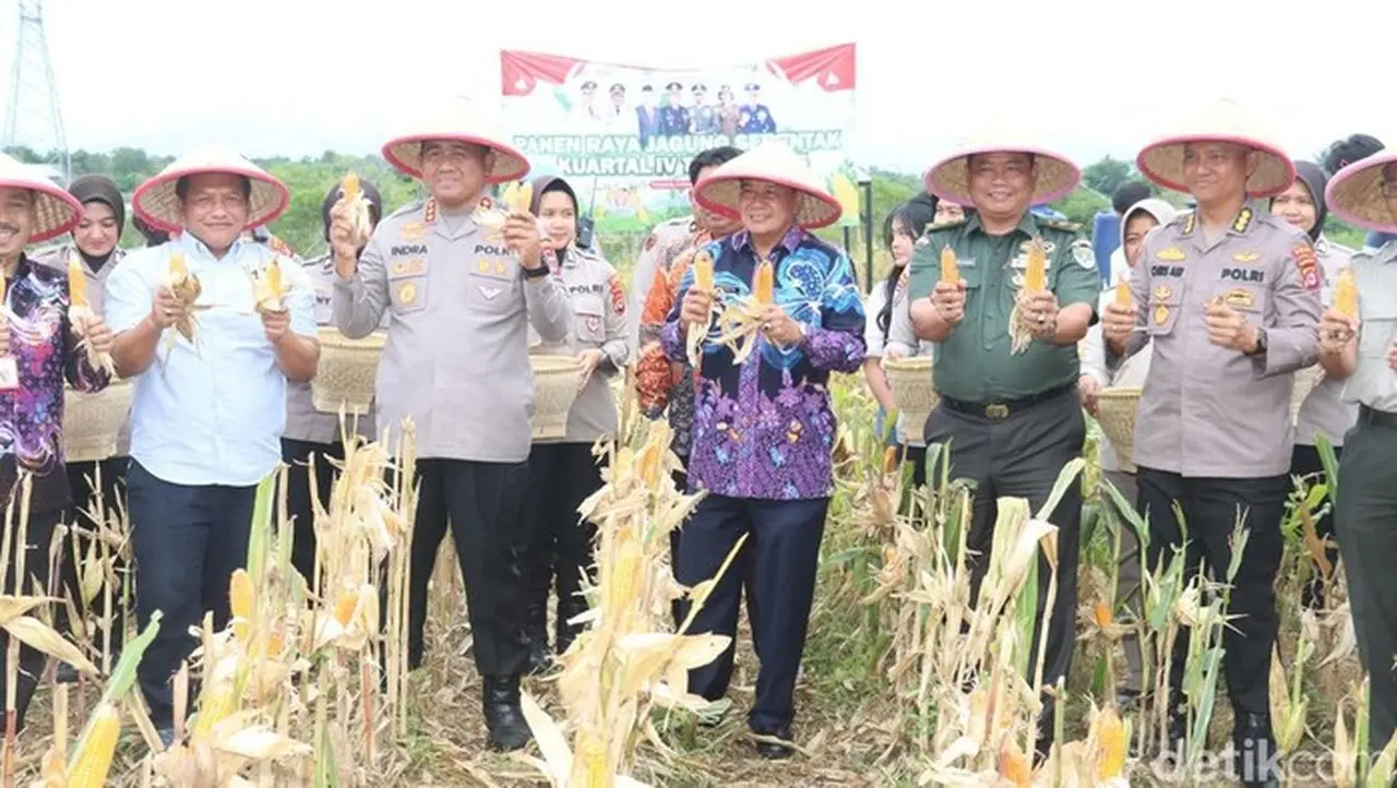 Panen Raya Di Tigaraksa, Tangerang (foto: Dok. Polresta Serang)