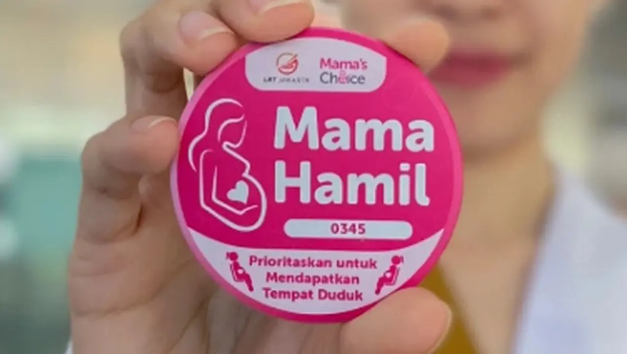Ilustrasi Pin Ibu Hamil Lrt Jakarta (foto: Dok. Instagram Lrt Jakarta)