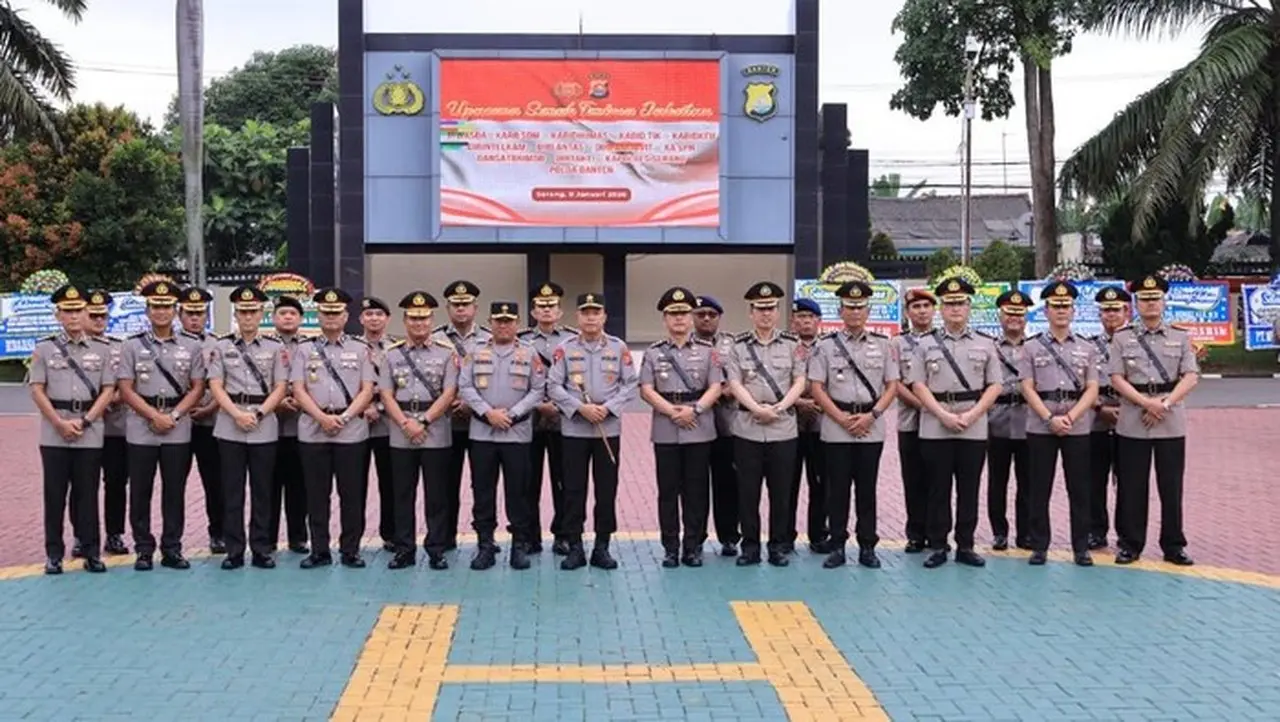 Polda Banten Gelar Sertijab Irwasda Hingga Kapolres Serang (foto: Dok Polda Banten)