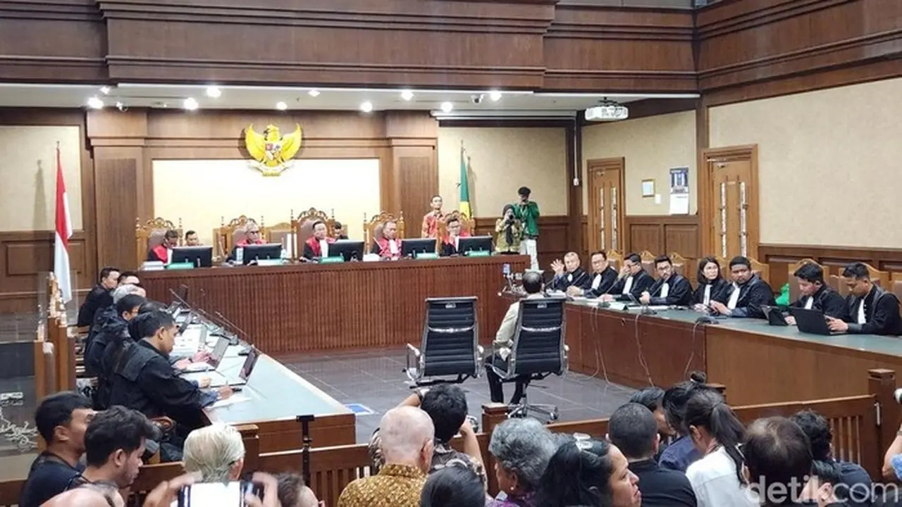 Sidang Kasus Nadiem Makarim (adrial Akbar/detikcom)