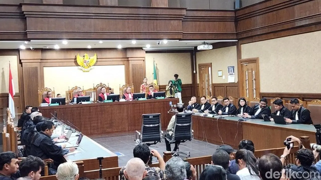Sidang Kasus Nadiem Makarim (adrial Akbar/detikcom)