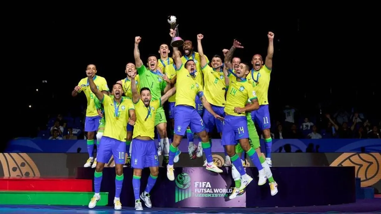 Brasil Juara Piala Dunia Futsal 2024 . Foto: Fifa Via Getty Images/alex Caparros Fifa
