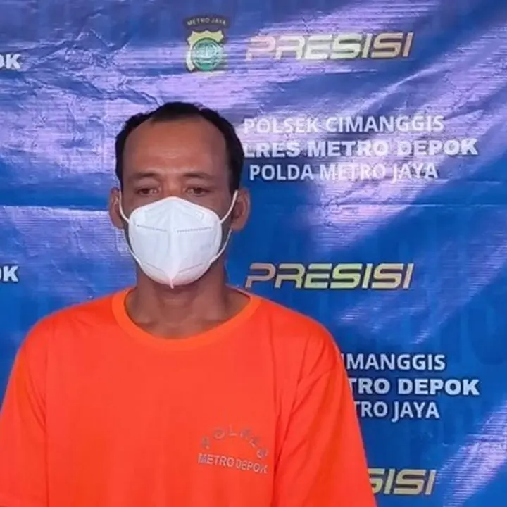 Pelaku Penusukan Maut di Depok Tertangkap, Kini Tertunduk Lesu dengan Baju Tahanan