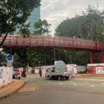 Taman Bendera Pusaka Jaksel Hampir Rampung, Skybridge Penghubung Siap Diresmikan Bulan Depan