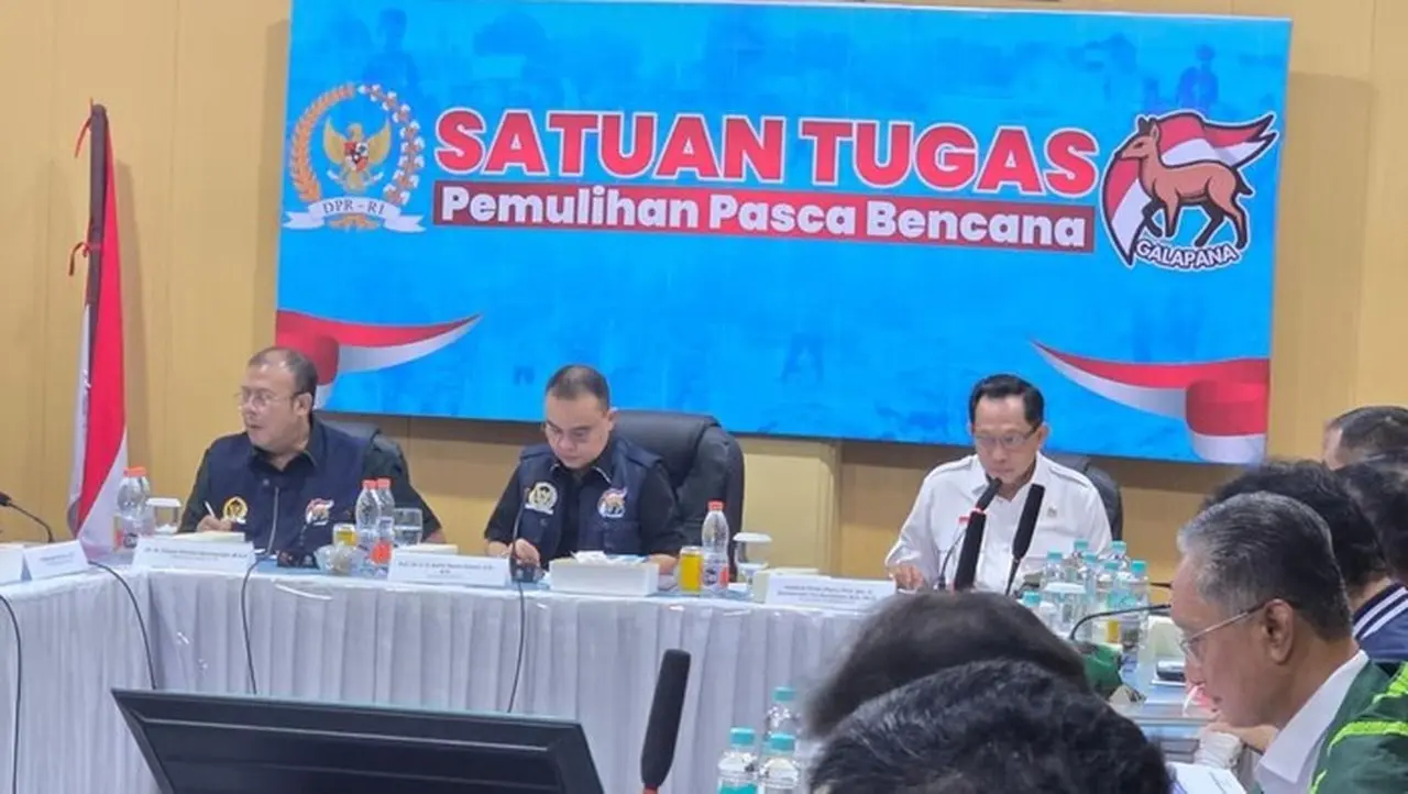 Rapat Koordinasi Satgas Pemulihan Pascabencana Dpr. (dok. Istimewa)