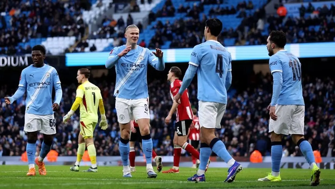 Manchester City Menang Mudah Di Laga Pertamanya Di Piala Fa. (foto: Getty Images/lewis Storey)