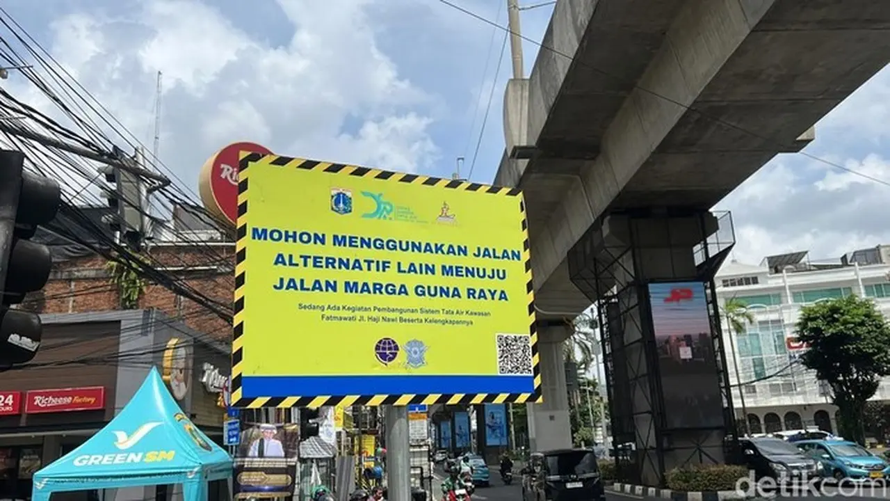 Foto: Jalan Haji Nawi Di Jakarta Selatan (jaksel). (adhfar/detikcom).