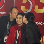 Momen Hangat Puan dan Prananda Cium Pipi Megawati di Tengah Rakernas PDIP