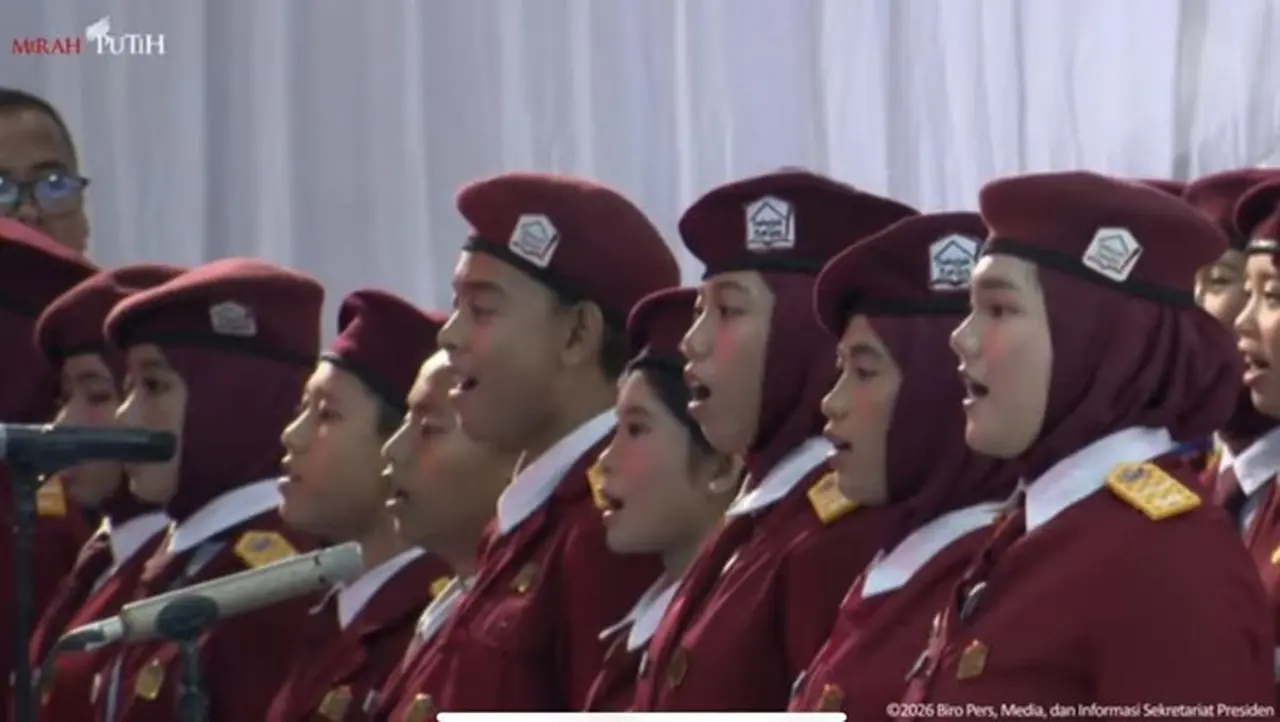 Siswa Siswi Sekolah Rakyat Tampil Di Depan Presiden Prabowo Subianto (dok. Birosetpres)
