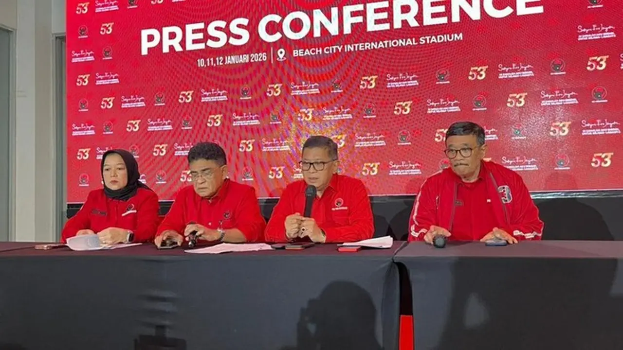 Sekjen Pdip Hasto Tegaskan Koalisi Permanen Tidak Ada Di Sistem Presidensial. (anggi Muliawati/detikcom)