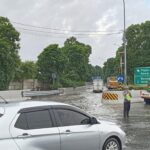 Genangan Air Masih Hambat Lalu Lintas Tol Sedyatmo Arah Bandara Soekarno-Hatta Pagi Ini