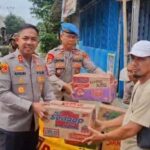 Banjir Kibin Meluas, Kapolres Serang Salurkan Bantuan Logistik dan Cek Drainase